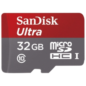Карта памяти SanDisk Ultra microSDHC 32GB UHS-I/U1 + адаптер [SDSQUNB-032G-GN3MA]