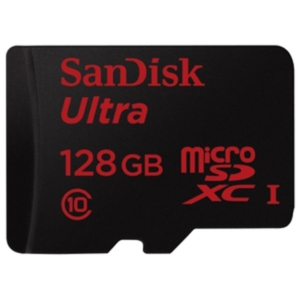 Карта памяти SanDisk Ultra microSDXC 128GB UHS-I + адаптер [SDSQUNB-128G-GN6TA]