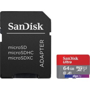 Карта памяти SanDisk Ultra SDSQUA4-064G-GN6MA microSDXC 64GB (с адаптером)