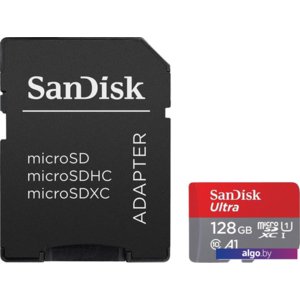 Карта памяти SanDisk Ultra SDSQUA4-128G-GN6MA microSDXC 128GB (с адаптером)