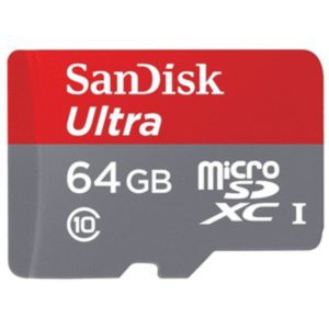 Карта памяти SanDisk Ultra SDSQUNS-064G-GN3MA microSDXC 64GB (с адаптером)