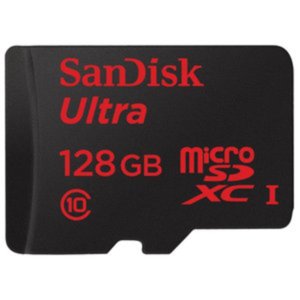 Карта памяти SanDisk Ultra SDSQUNS-128G-GN6TA microSDHC 128GB (с адаптером)