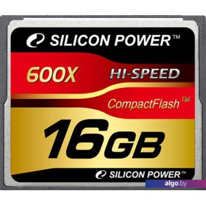 Карта памяти Silicon-Power 600X Professional CompactFlash 16 Гб (SP016GBCFC600V10)