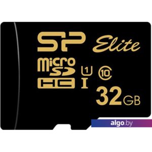 Карта памяти Silicon-Power Elite Gold microSDHC SP032GBSTHBU1V1GSP 32GB (с адаптером)