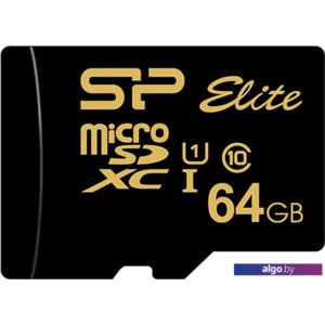 Карта памяти Silicon-Power Elite Gold microSDXC SP064GBSTXBU1V1G 64GB