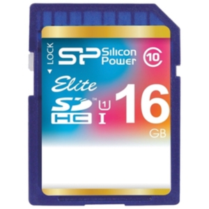 Карта памяти Silicon-Power SDHC Elite UHS-1 (Class 10) 16 GB (SP016GBSDHAU1V10)