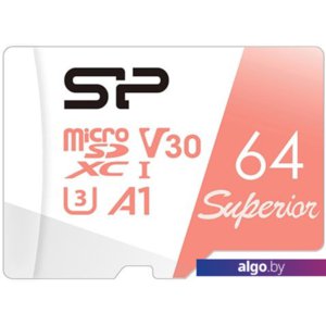 Карта памяти Silicon-Power Superior A1 microSDXC SP064GBSTXDV3V20 64GB