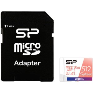 Карта памяти Silicon-Power Superior A1 microSDXC SP512GBSTXDV3V20SP 512GB