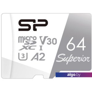 Карта памяти Silicon-Power Superior microSDXC SP064GBSTXDA2V20 64GB