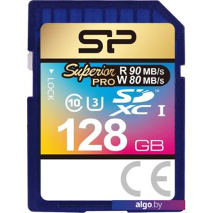 Карта памяти Silicon-Power Superior Pro SDXC SP128GBSDXCU3V10 128GB