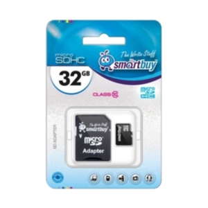 Карта памяти Smart Buy microSDHC (Class 10) 32GB + адаптер