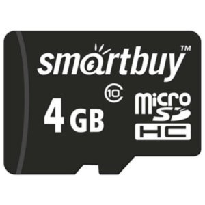 Карта памяти Smart Buy microSDHC (Class 10) 4 Гб (SB4GBSDCL10-00)