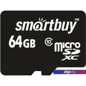 Карта памяти Smart Buy microSDXC SB64GBSDCL10-00 64GB