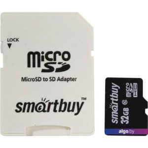 Карта памяти Smart Buy microSDXHC SB32GBSDCL10-01_С 32GB (с адаптером)