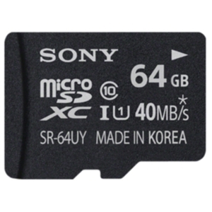 Карта памяти Sony microSDXC UHS-I (Class 10) 64GB (SR64UYAT)