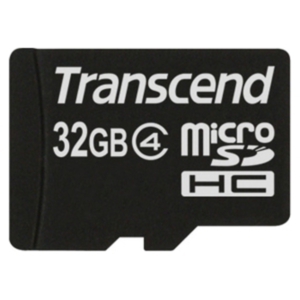 Карта памяти Transcend microSDHC (Class 4) 32GB + адаптер (TS32GUSDHC4)