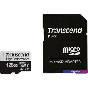 Карта памяти Transcend microSDXC 330S 128GB (с адаптером)