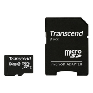 Карта памяти Transcend microSDXC Premium Class 10 64GB + адаптер [TS64GUSDXC10]