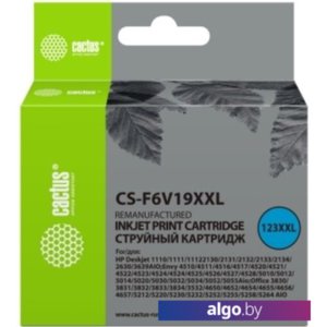 Картридж CACTUS CS-F6V19XXL (аналог HP 123XL F6V19AE)