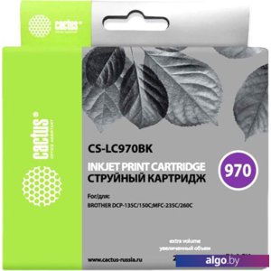 Картридж CACTUS CS-LC970BK (аналог Brother LC970BK)