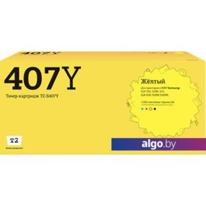 Картридж T2 TC-S407Y (аналог Samsung CLT-Y407S Yellow)