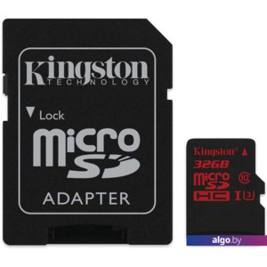 Карта памяти Kingston microSDHC (Class 10) 32GB + адаптер (SDCA3/32GB)