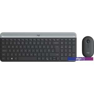 Клавиатура + мышь Logitech MK470 Slim Wireless Combo (графитовый, нет кириллицы)