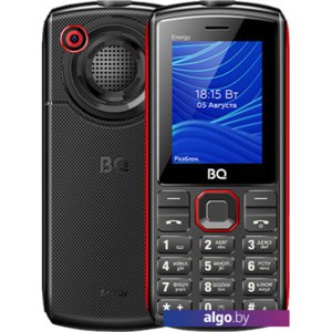 Кнопочный телефон BQ-Mobile BQ-2452 Energy (черный/красный)