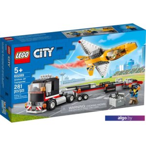 Конструктор LEGO City 60289 Транспортировка самолёта на авиашоу