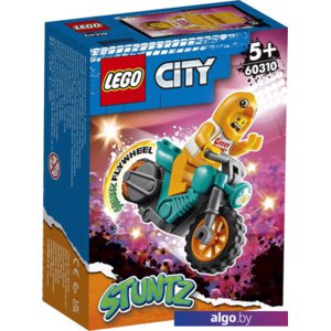 Конструктор LEGO City 60310 Трюковый мотоцикл с цыпленком