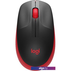 Мышь Logitech M190 (черный/красный)