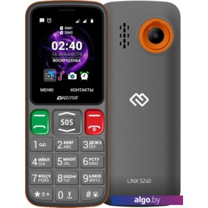 Мобильный телефон Digma Linx S240 (серый)