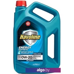 Моторное масло Texaco Havoline Energy 0W-20 4л