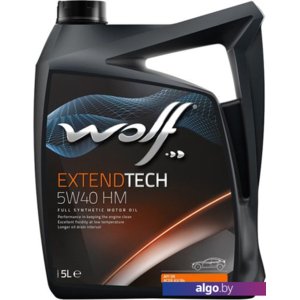 Моторное масло Wolf ExtendTech 5W-40 HM 5л