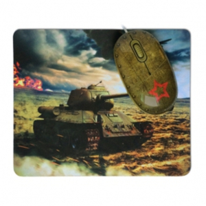 Мышь + коврик CBR Tank Battle