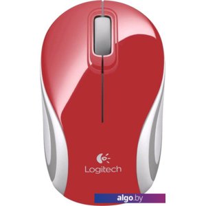 Мышь Logitech M187 (красный/серый)