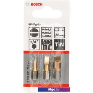 Набор бит Bosch 2607001751 3 предмета