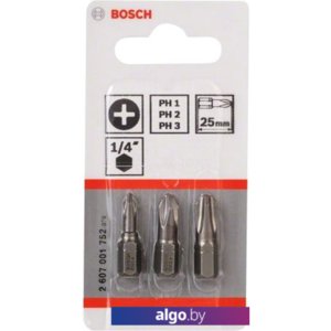 Набор бит Bosch 2607001752 (3 предмета)