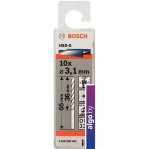 Набор оснастки Bosch 2608585481 (10 предметов)