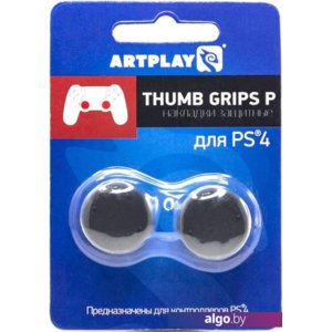 Накладки для стиков Artplays Thumb Grips вогнутые для PS4 (2 шт., черный)