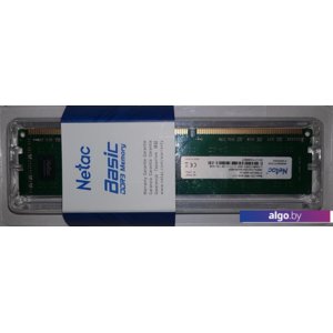 Оперативная память Netac Basic 4GB DDR3 PC3-12800 NTBSD3P16SP-04