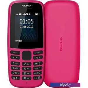 Мобильный телефон Nokia 105 (2019) Single SIM (розовый)