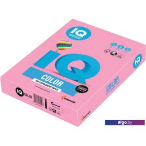 Офисная бумага IQ Color PI25 A4 (розовый, 160 г/м2, 250 л)