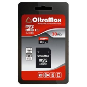 Oltramax OM016GCSDHC10UHS-1-U1 microSDHC 16GB (с адаптером)