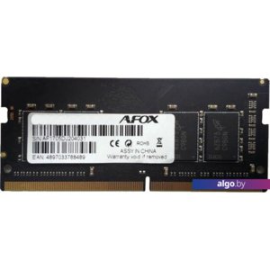 Оперативная память AFOX 8GB DDR4 SODIMM PC4-21300 AFSD48FH1P