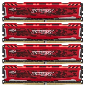 Оперативная память Crucial Ballistix Sport LT 4x8GB DDR4 PC4-19200 [BLS4C8G4D240FSE]