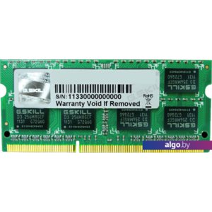 Оперативная память G.Skill Standard 4GB DDR3 SO-DIMM PC3-12800 (F3-12800CL11S-4GBSQ)