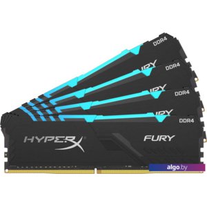 Оперативная память HyperX Fury RGB 4x16GB DDR4 PC4-25600 HX432C16FB3AK4/64