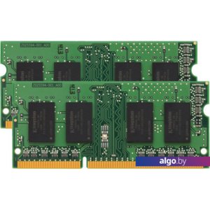 Оперативная память Kingston 2x4GB DDR3 SODIMM PC3-12800 [KVR16LS11K2/8]