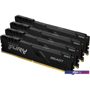 Оперативная память Kingston FURY Beast 4x16GB DDR4 PC4-25600 KF432C16BB1K4/64